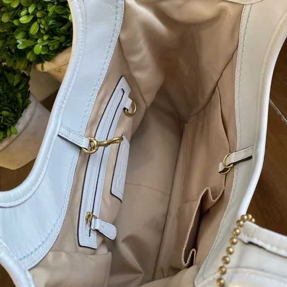 2006 Coach Y2K Scraf Print Ergo Turquoise Khaki Brown HTF - Picture 15 of 17